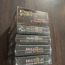 Factory Sealed Bruce Lee- The Master Collection VHS Tapes 6 Total Sealed