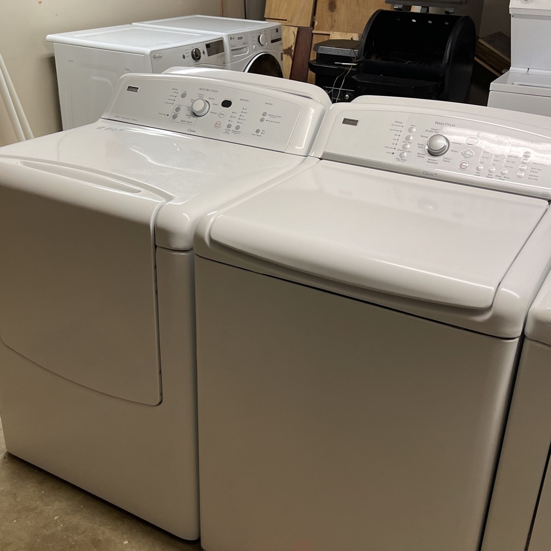 Kenmore elite washer and dryer