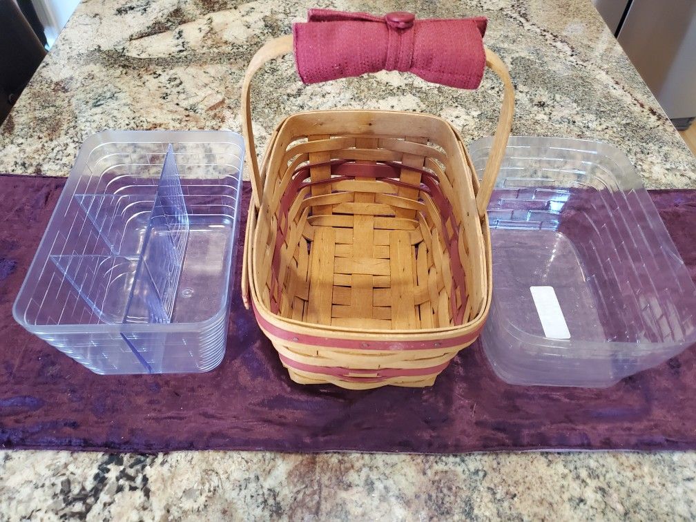 1993 Longaberger Basket with Liners