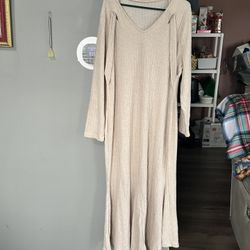 LADIES DRESS IN A COTTON RIBBED MATERIAL IN A 46” SIZE BUST BRAND NEW AND CASUAL STYLE 