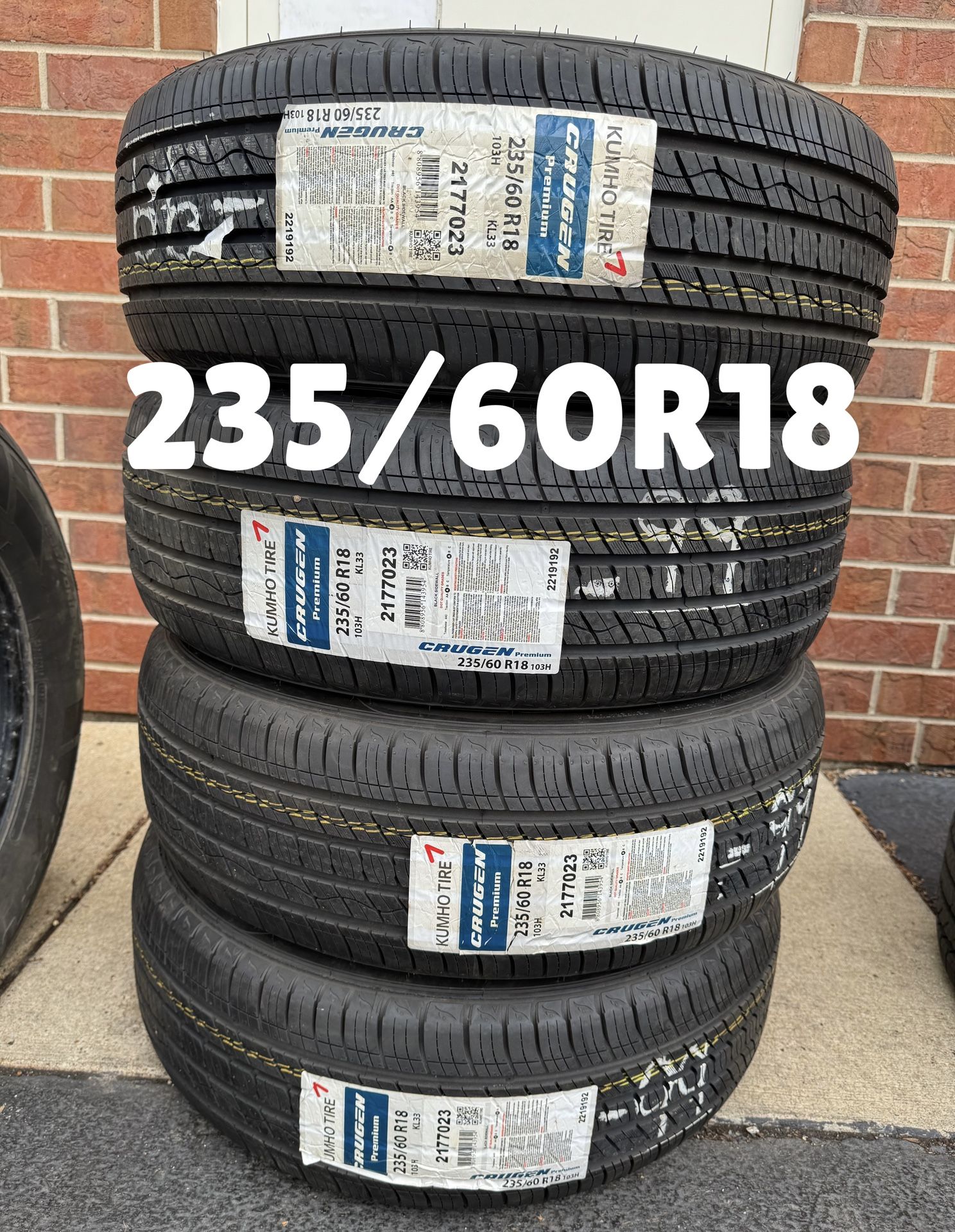 NEW 235/60R18 Kumho Crugen Premium