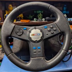 Logitech Nascar Racing Steering Wheel Only! playstation PS2 