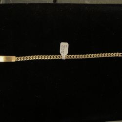10k ID Cuban Bracelet 38123-1