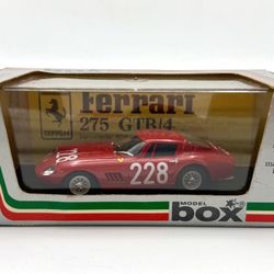 Model Box 1:43 Scale Diecast Model Car - Ferrari 275 GTB/4 • #228 • Targa Florio 66