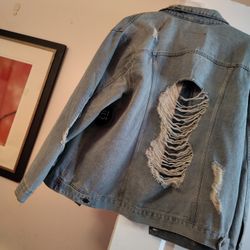 2X WOMAN BLUE JEAN JACKET BRAND NEW