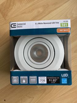 4 in. 3000K Remodel Directional Gimbal White Integrated LED Recessed Can Light Trim