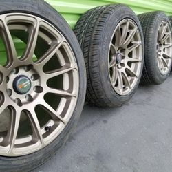 Wheel 15x8 4 Lugs  New Universal 4 rims and 4 tires