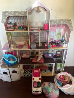 Doll house comes with everything you see, read description