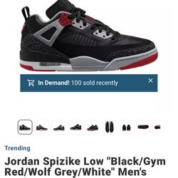 Jordan spizike low sz 10