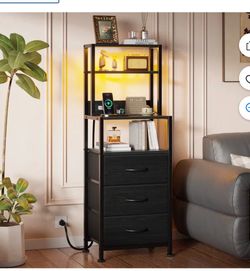 Tall led nightstand