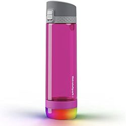 HidrateSpark PRO Smart Water Bottle Tritan Plastic, Tracks Water Intake & Glows to Remind You to Stay Hydrated - Chug Lid - Fruit Punch