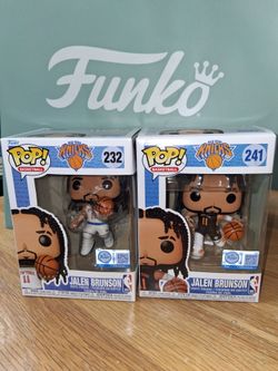 Funko Pop NBA Jalen Brunson Knicks Figures 232 and 241