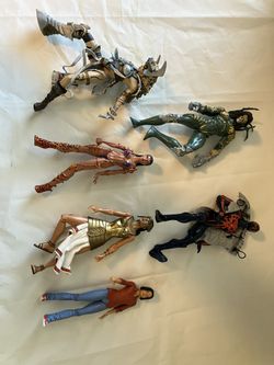 Vintage Action Figures Spawn, Fathom Aspen, DC She Promethea 