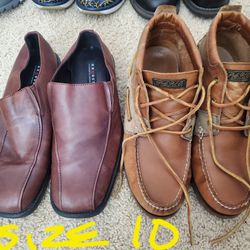 Mens Work Polo Boots & Dress Shoes- Size 10