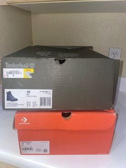 Women's Shoe Bundle (Size 9.5-10): Timberlands, Converse Heeled Boots & Platform Heels - $80