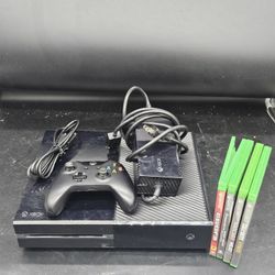 Microsoft Xbox One Video Game Console Bundle 4 Games & 1 Controller Model 1540