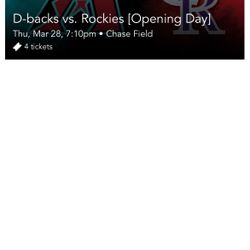 Diamondbacks Opening Day