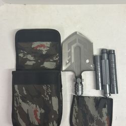 Screw-on Handle Survival Shovel E-Tool Serrated Edge