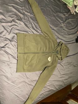 True Religion Olive Green Zip Up Hoodie Size small