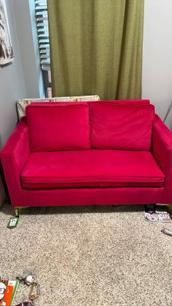 Cute hot pink pink mini couch
