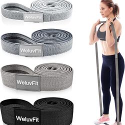 Long Resistance Bands, WeluvFit Workout Bands Resistance for Women and Men, Fitness Loop Booty Stretch Exercise Bands for Full Body Workout & Weight T