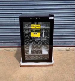 20.3 in. Single Zone 45-Wine Bottles Beverage and Wine Cooler Wine Cooler in Black