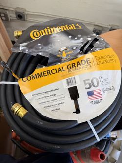 Premium 5/8IN Diameter x 50ft Commercial Grade Rubber Black water hose