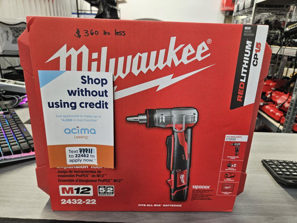 Milwaukee M12 12-Volt Lithium-Ion Cordless ProPEX Expansion Tool Kit with  (2) 1.5Ah Batteries, (3) Expansion Heads and Hard Case for Sale in Los  Angeles, CA OfferUp