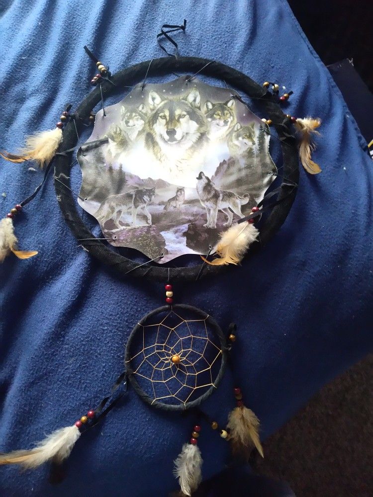 Awesome Dream Catcher With Wolves