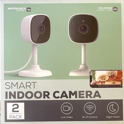 Merkury Smart Indoor Camera Two (2) Packs - 4 Total Cameras