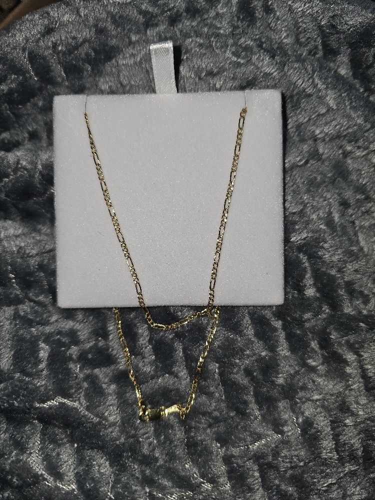 10k 20 inch Figaro Chain