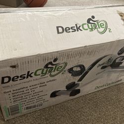 DeskCycle Under Desk Bike Pedal Exerciser - Mini Exercise Bike Desk Cycle, Leg Exerciser for Physical Therapy & Desk Exercise - Adjustable Leg and Sta