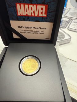 1/4 gold Spider-Man