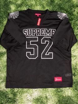 Supreme spiderweb football jersey