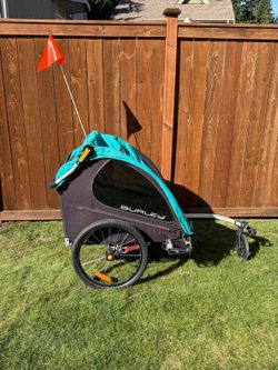 Burley Encore X Double Bike Trailer & Stroller — Excellent Condition