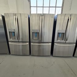 GE  36”22.1 cu. ft. French Door Refrigerator in Fingerprint Resistant Stainless Steel, Counter Depth and ENERGY STAR