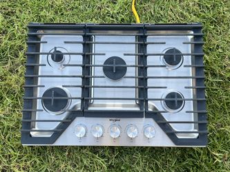 Whirlpool 30" 5-Burner Gas Cooktop – Stainless Steel – Great Condition