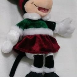 New With Tags Disney Christmas Xmas Winter Wonderland Plush Beanbag Beanie Doll