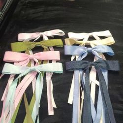 Telephone ribbons and bows in various shades