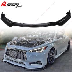 q60 Gloss Black Front Lip 