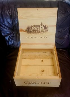 De Lille Cellars 2007 Grand Ciel Cabernet Sauvignon Wood Wine Box