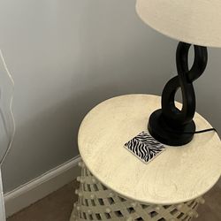 Handcrafted Tables With Lamps