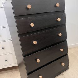 IKEA Black Expresso 5 Drawers Cajonera Wardrobe