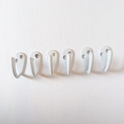 Coat and Hat Hooks x6