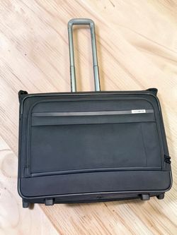 Samsonite Black Suitcase Handle Wheels Rolling Softshell 24" Garment Bag Luggage
