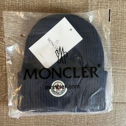 Dark Blue Moncler Beanie 
