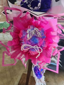 Flower bouquets hand made by my daughter