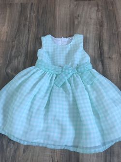 12m Carter’s mint/white checkered dress - $7!!