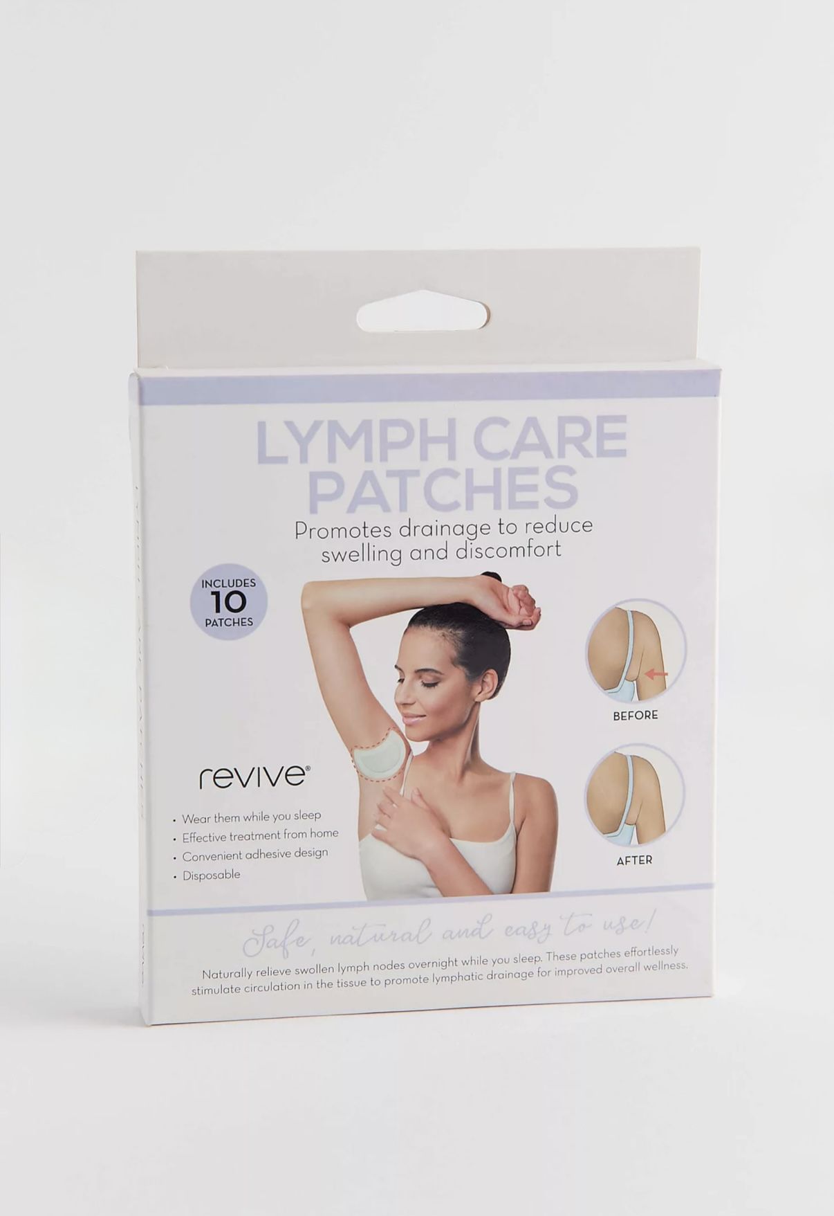 REVIVE Lymph Care 10 Patches Wellness Drainage Reduce Swelling Discomfort New