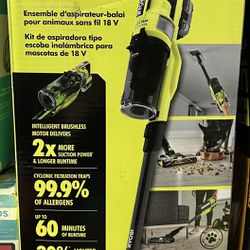 Ryobi 18v Cordless pet stick vacuum (battery and charger not included)